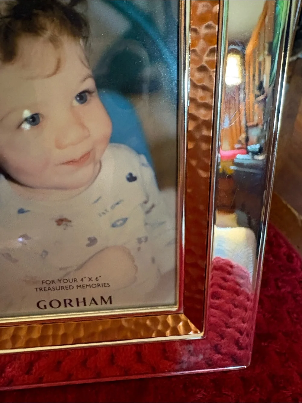 Gorham Craft Chic 4x6 Copper & Silver Tone Picture Frame w/ Original Box